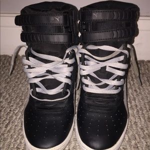 High top Puma Contact wedge sneaker